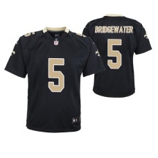 Youth New Orleans Saints #5 Teddy Bridgewater Black Nike Team Color Game Jersey