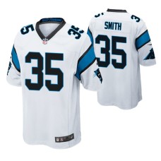 Carolina Panthers Rodney Smith #35 White Game Jersey