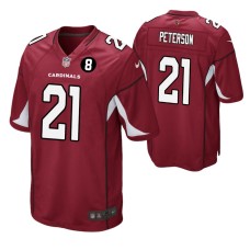 Arizona Cardinals Patrick Peterson #21 Cardinal Larry Wilson NO.8 Patch Game Jersey