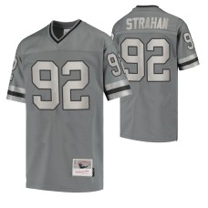 Youth Michael Strahan New York Giants Retired Player Charcoal Metal Replica Jersey