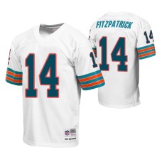 Miami Dolphins Ryan Fitzpatrick WHite Throwback Men Jersey