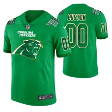 Men Carolina Panthers Custom Kelly Green St. Patrick Day Jersey