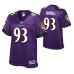 Baltimore Ravens Calais Campbell Purple Pro Line Jersey Women