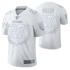 Las Vegas Raiders #27 Trayvon Mullen Vapor Limited White Platinum Jersey