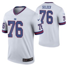 Men No. 76 Nate Solder New York Giants White Color Rush Legend Jersey