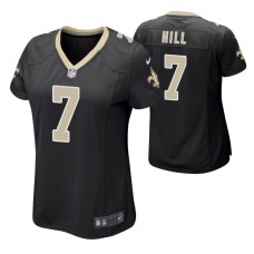 Women New Orleans Saints #7 Taysom Hill Black Nike Game Jersey