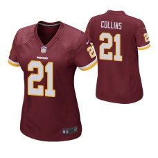 Women Washington Redskins #21 Landon Collins Burgundy Nike Game Jersey