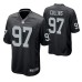 Las Vegas Raiders Maliek Collins Game #97 Black Jersey