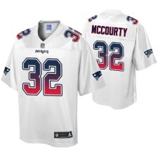 Devin McCourty New England Patriots Fade Fashion White Authentic Jersey