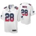 James White New England Patriots Fade Fashion White Authentic Jersey