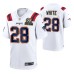 New England Patriots #28 James White 6X Super Bowl Champions Patch Jersey White Game