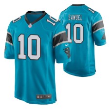 Men Carolina Panthers #10 Curtis Samuel Blue Nike Game Jersey