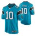 Men Carolina Panthers #10 Curtis Samuel Blue Nike Game Jersey