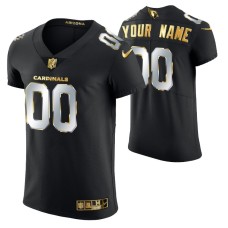 Men Arizona Cardinals Custom Golden Edition Black Elite Jersey