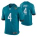 Men Jacksonville Jaguars #4 Josh Lambo Teal Nike Game Jersey