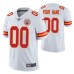 Men Kansas City Chiefs Custom White 100th Season Vapor Limited Jersey