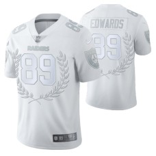 Las Vegas Raiders #89 Bryan Edwards Vapor Limited White Platinum Jersey