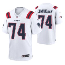 New England Patriots Korey Cunningham #74 Game White Jersey