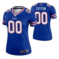 Women Custom #00 Buffalo Bills Royal Legend Jersey