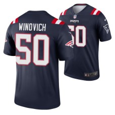 Chase Winovich New England Patriots Navy Color Rush Legend Nike Jersey