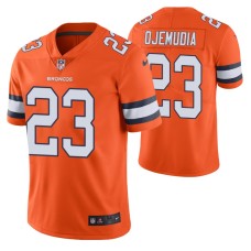 Men Denver Broncos Michael Ojemudia 2020 NFL Draft Orange Color Rush Limited Jersey