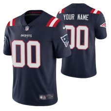 New England Patriots Custom Vapor Limited Navy Jersey