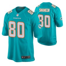 Miami Dolphins Adam Shaheen Game #80 Aqua Jersey