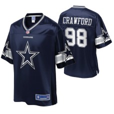 Men Dallas Cowboys Tyrone Crawford Team Icon Navy Jersey