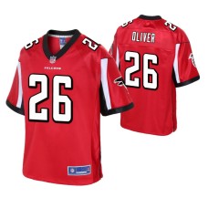 Atlanta Falcons Isaiah Oliver 2019 Red Pro Line Jersey