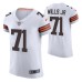 Cleveland Browns Jedrick Wills Jr. #71 White Vapor Elite Jersey