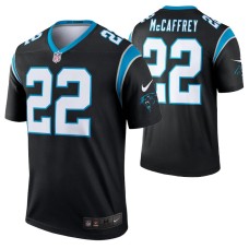 Men Christian McCaffrey #22 Carolina Panthers Black Legend Jersey