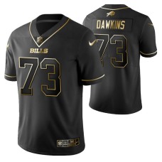 Men Dion Dawkins Black Buffalo Bills Golden Edition Vapor Untouchable Limited Jersey