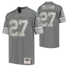 Justin Coleman Detroit Lions Metal Replica Jersey Charcoal