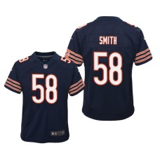 Youth Chicago Bears #58 Roquan Smith Navy Nike Team Color Game Jersey