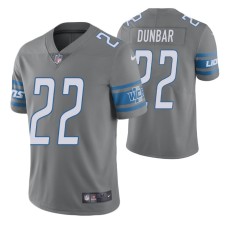 Detroit Lions Quinton Dunbar #22 Color Rush Limited Steel Jersey