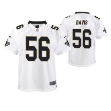 Youth New Orleans Saints #56 Demario Davis White Nike Team Color Game Jersey