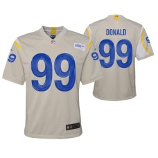 Youth Los Angeles Rams Aaron Donald Game #99 Bone Jersey