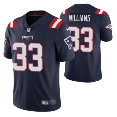 New England Patriots Joejuan Williams Vapor Limited Navy Jersey