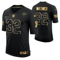 Golden Limited Black #32 Tyrann Mathieu Kansas City Chiefs Jersey