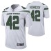 Men New York Jets #42 Thomas Hennessy Nike White Player Game Jersey