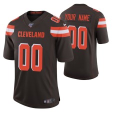 Cleveland Browns Custom Brown 100th Season Vapor Limited Jersey