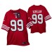 San Francisco 49ers #99 Javon Kinlaw Game Scarlet Throwback Jersey