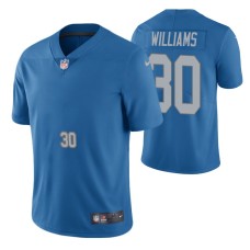 Detroit Lions Blue NO. 30 Jamaal Williams Vapor Untouchable Limited Jersey