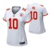 Women Kansas City Chiefs #10 Tyreek Hill White Nike Game Jersey