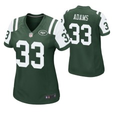 Women New York Jets #33 Jamal Adams Green Nike Game Jersey