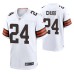 Nick Chubb Cleveland Browns White Game Jersey Men