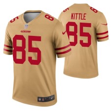 Men George Kittle San Francisco 49ers Jersey Gold Inverted Legend Edition