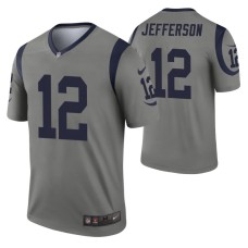 Los Angeles Rams Van Jefferson Inverted Legend #12 Gray Jersey