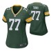 Green Bay Packers #77 Billy Turner Game Women Jersey Green