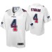 Jarrett Stidham New England Patriots Fade Fashion White Authentic Jersey